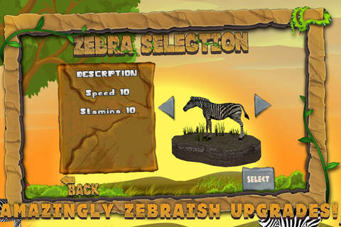 Zebra Wildlife Simulator 3D screenshot 3