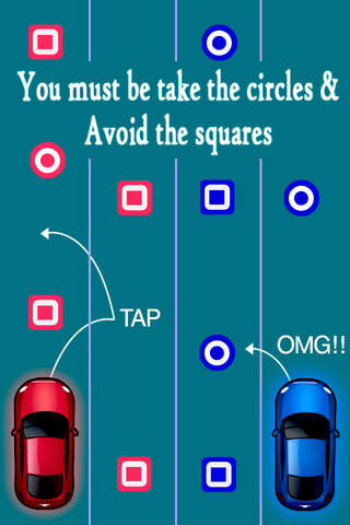 2 Cars- Top crossy road race get the circles, avoid the squares! screenshot 4