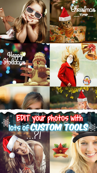 ELF Yourself Santa Claus - Cool Christmas Stickers Beautiful Fonts to Add on Photo with Quick Editin