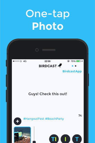 Birdcast - Rapid Tweeting at Concerts and Events - the lightning fast Twitter client! screenshot 3