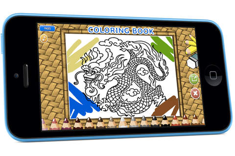 Coloring Book - Dragons and Dinosaurs FREE screenshot 4