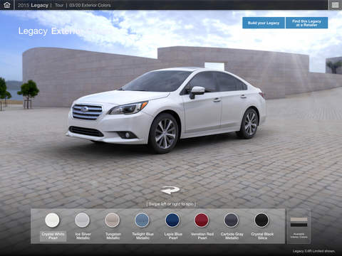 【免費生活App】Subaru 2015 Legacy Guided Tour-APP點子