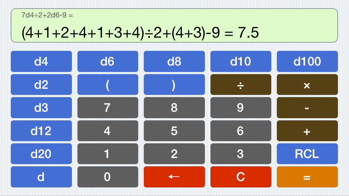 App Shopper RPG Dice Pro Quick Die Roll Simulator / Calculator (Games)
