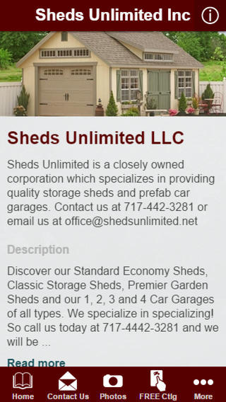 【免費商業App】Sheds Unlimited Inc-APP點子