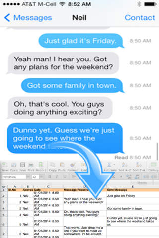 Backup SMS + Text Messages TextRecover SMS Export Pro screenshot 2
