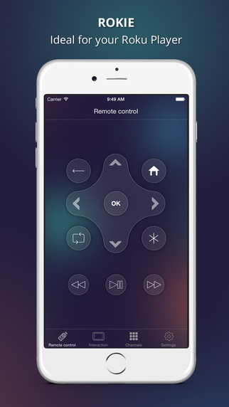 Rokie - remote for Roku with touchpad and keyboard