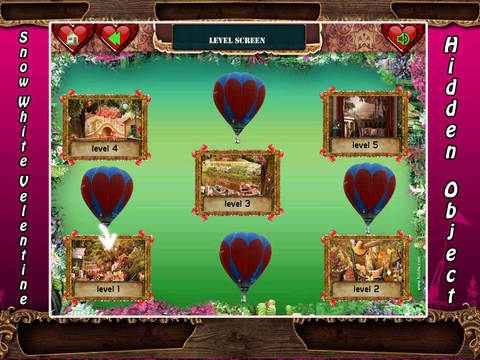 【免費遊戲App】Snow White Valentine Hidden Object-APP點子