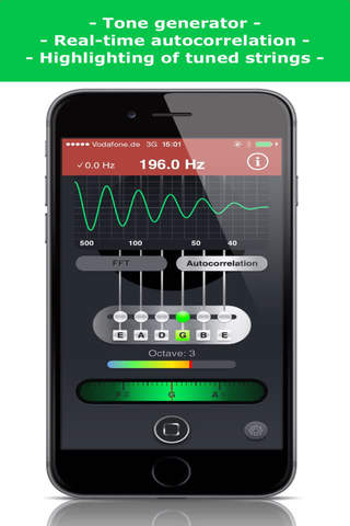 Simple Guitar Tuner Pro - The Chromatic Tuner for Acoustic and Electric Guitar, Bass, Ukulele ! screenshot 2