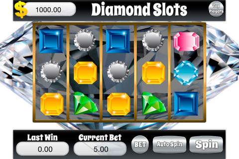 AAAA Ace Diamonds Gems Slots - Free Slot Game screenshot 2
