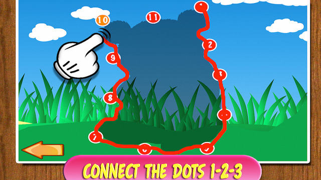 Draw Animals: Connect The Dots - Kids Learning Game