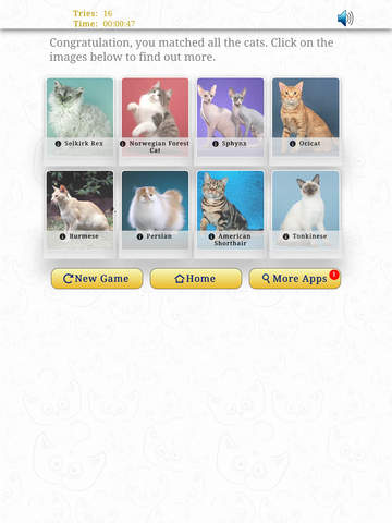 【免費遊戲App】CATS Match And Learn-APP點子