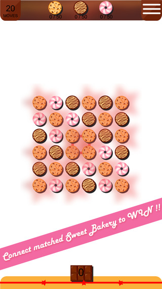 Aaron Sweet Cakes Blast Free - Link a line and Match the Sweet Cake and Cookie Bakery to win the puz