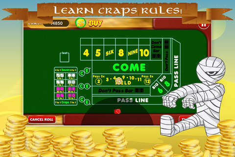 Nerfetiti Craps HD - Hit the Dice Table in Vegas-style Casino screenshot 2