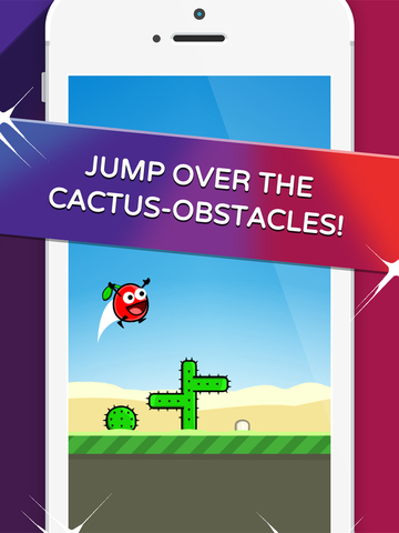 【免費遊戲App】Cherry Triple Jump & Run - Really Hard and Addicting One Touch Platformer-APP點子