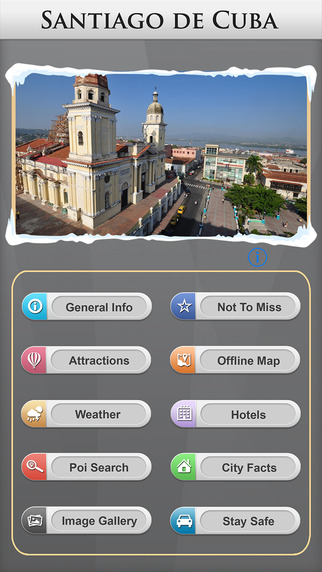 Santiago de Cuba Offline Map Travel Guide