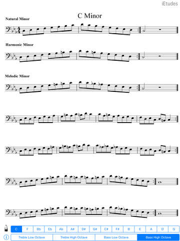 【免費音樂App】Minor Scales Treble and Bass Clef Lite-APP點子