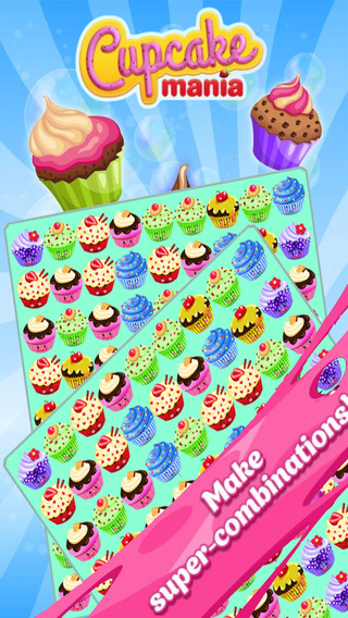 【免費遊戲App】Cupcake Mania - Yummy Crazy Super Cookie Match 3 Puzzle Free-APP點子