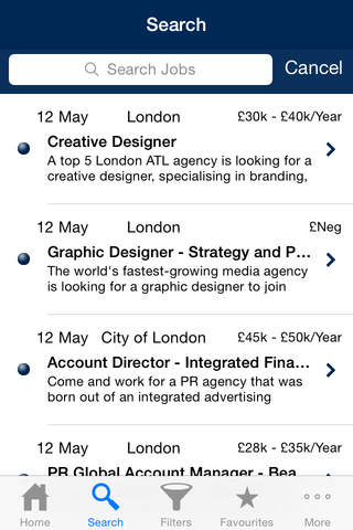 Major Players – Creative and marketing jobs screenshot 3