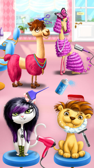 Animal Hair Salon Dress Up and Pet Style Makeover - No Ads