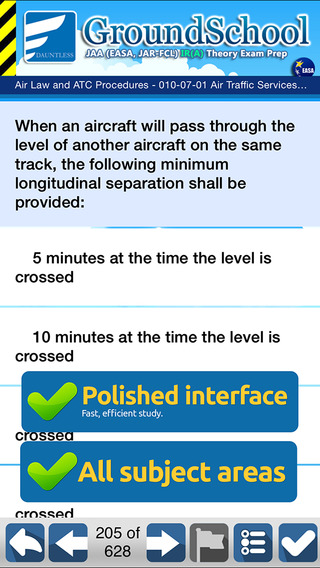 【免費教育App】GroundSchool JAA Instrument Rating (IR) Airplane Theory Exam-APP點子