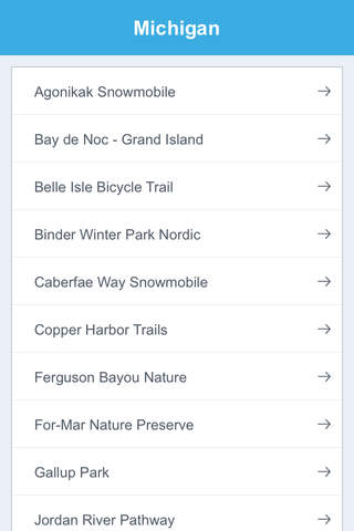 Michigan National Recreation Trails screenshot 2