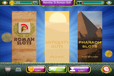 Antiquity Roman Emperor Slots - Lucky Bread and Circus Casino Games screenshot 3