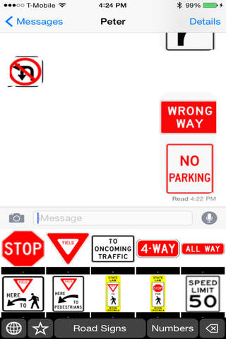 Road Signs Keyboard Stickers: Chat with Traffic Icons on Message and More screenshot 3