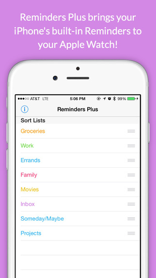 Reminders Plus for Apple Watch