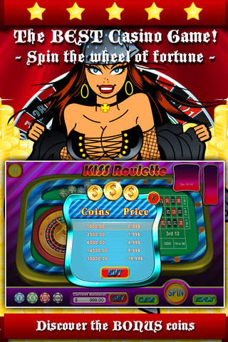 Aaash Sexy Kiss Roulette - Spin the slots wheel to hit the riches of girls casino screenshot 3