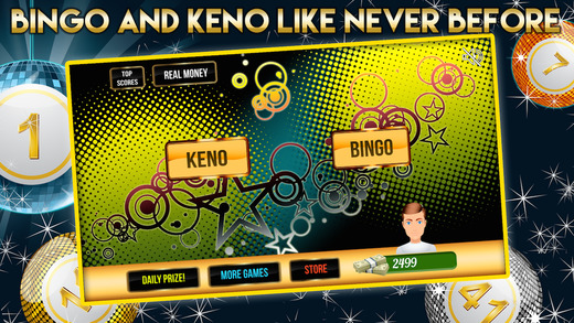 Big House of Bingo and Keno Balls with Prize Wheel Bonanza