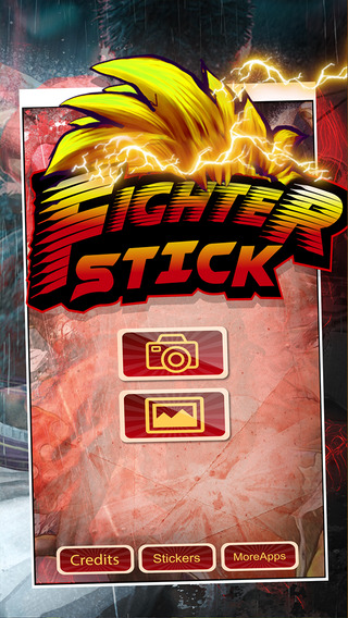 Manga Anime Fighter Hero Sticker Camera - Super Street Photo Booth Edition
