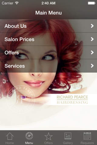 Richard Pearce Hairdressing screenshot 2