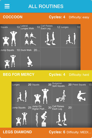 Legs Personal Trainer for Daily Circuit Training Workouts Exercises, that Fits Your Schedule to Burn Calories and Lose Weight screenshot 3
