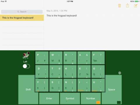 FrogPad One Handed Keyboard screenshot 2