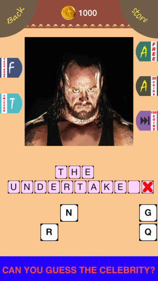 Wrestling Mania : Guess The Wrestler Celebrities Word Quiz Edition