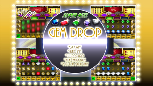 【免費遊戲App】Super Reel Gem Drop (Match 3+Slots)-APP點子