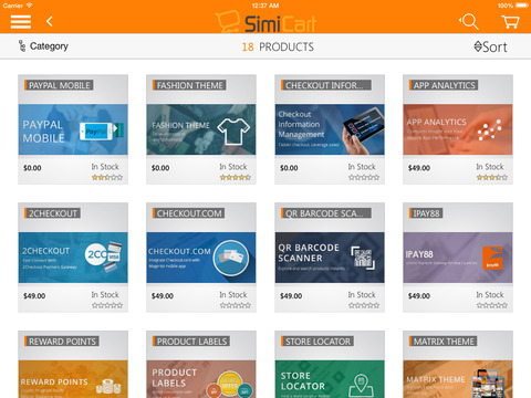 【免費生活App】SimiCart - Magento in a mobile app-APP點子