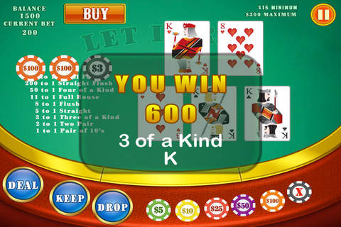 Lucky Crazy Frozen Winter Paradise Casino Cards Game Free screenshot 2
