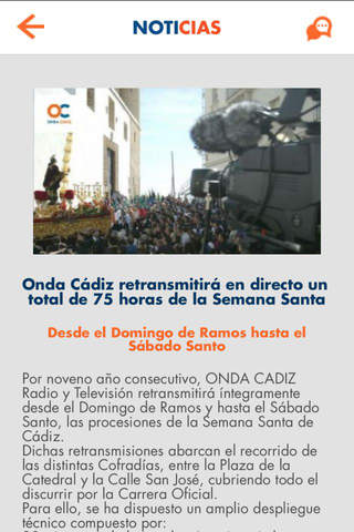 Aplicación de Onda Cádiz screenshot 3