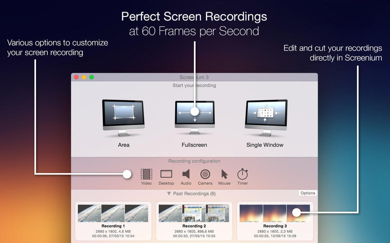 Screenium for Mac 3.3.4 中文破解版 优秀的屏幕录像工具