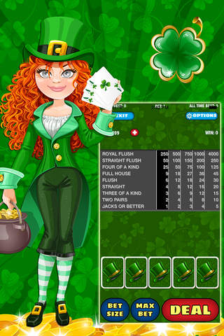 St. Patrick's Day Patty Poker - Lucky Saint Charms screenshot 2