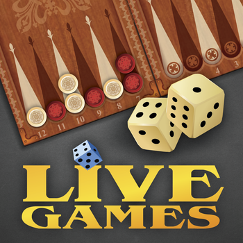 Backgammon LiveGames LOGO-APP點子