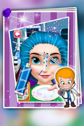 Princess Nose Surgery - operation simulator games for little surgeon screenshot 4