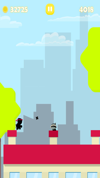 【免費遊戲App】Jump Ninja: The Rooftop Hero-APP點子