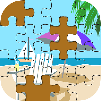 Beach Jigsaw Pictures Collection-A Time Killer Mind Game for kids and adults LOGO-APP點子