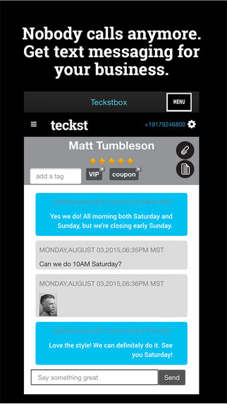 Teckst Business Texting Platform