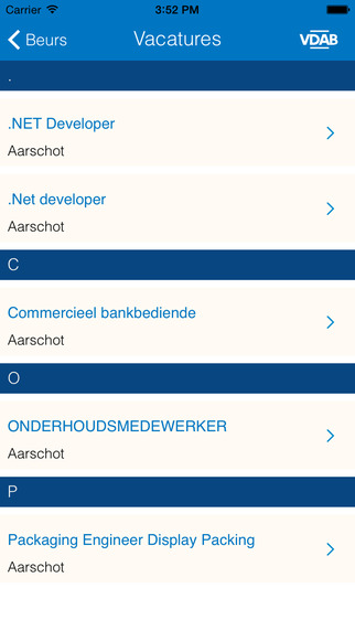 【免費商業App】VDAB Jobbeurzen-APP點子