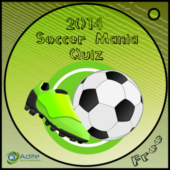 SoccerManiaQuiz2014 LOGO-APP點子