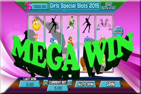 Girls Special Slots 2015 With Progressive Jackpot in Free Roulette and Blackjack screenshot 3