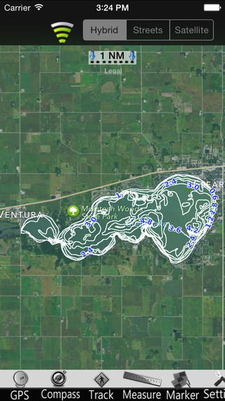 Iowa Lakes GPS Nautical charts